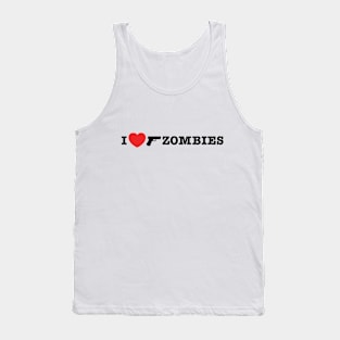 I love shooting zombies Tank Top